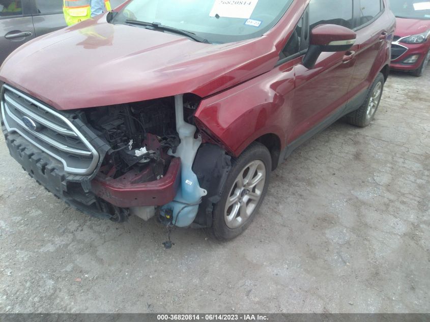 2018 FORD ECOSPORT SE - MAJ3P1TE6JC168835