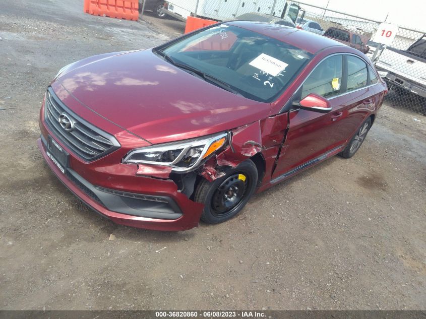 2015 HYUNDAI SONATA 2.4L SPORT - 5NPE34AF6FH053112