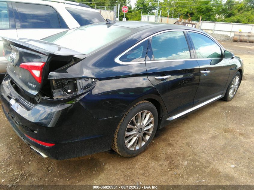 2015 HYUNDAI SONATA 2.4L LIMITED - 5NPE34AF4FH202066