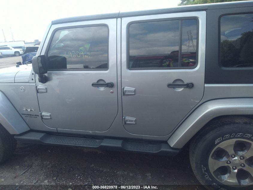 2016 JEEP WRANGLER UNLIMITED SAHARA - 1C4BJWEG3GL164348