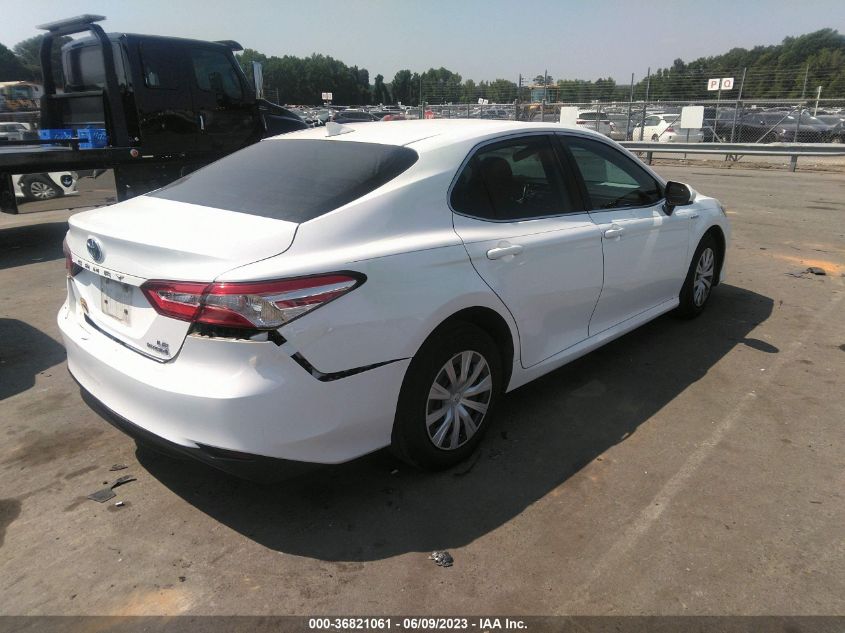 2020 TOYOTA CAMRY HYBRID LE - 4T1C31AK5LU523498