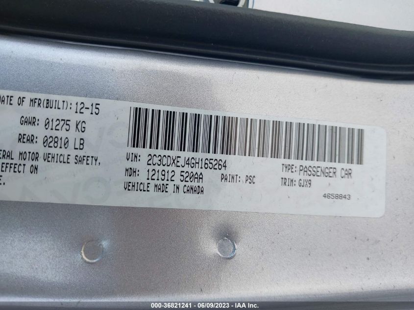 2016 DODGE CHARGER SRT 392 - 2C3CDXEJ4GH165264