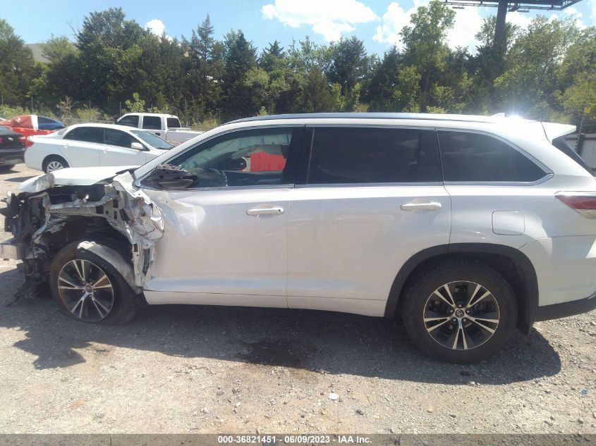 2016 TOYOTA HIGHLANDER XLE - 5TDJKRFHXGS287886
