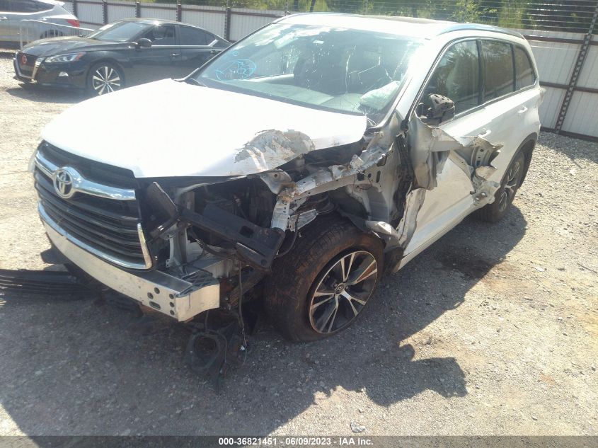 2016 TOYOTA HIGHLANDER XLE - 5TDJKRFHXGS287886