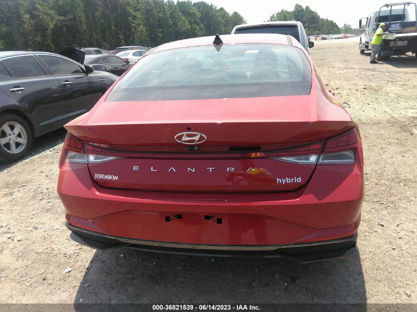 2023 HYUNDAI ELANTRA HYBRID LIMITED KMHLN4AJ9PU047653