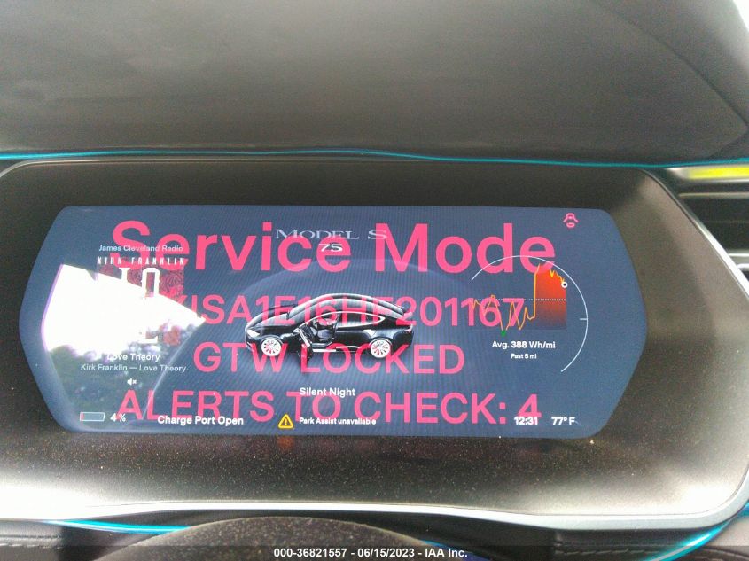 2017 TESLA MODEL S 60/75 - 5YJSA1E16HF201167