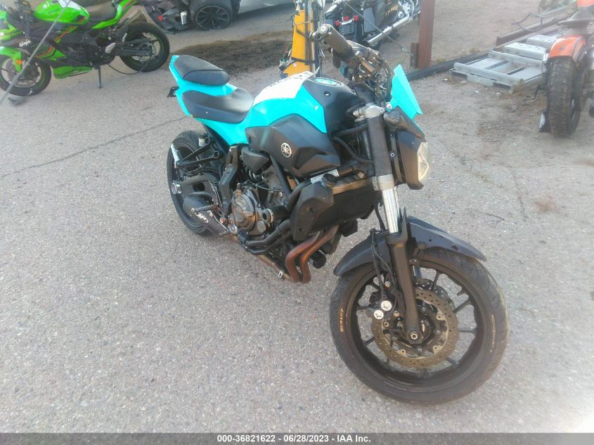 2017 YAMAHA FZ07A JYARM20E5HA000192