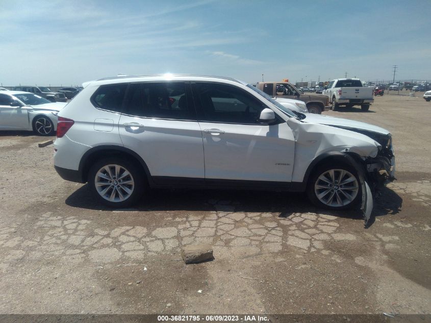 2017 BMW X3 XDRIVE28I - 5UXWX9C50H0T14663