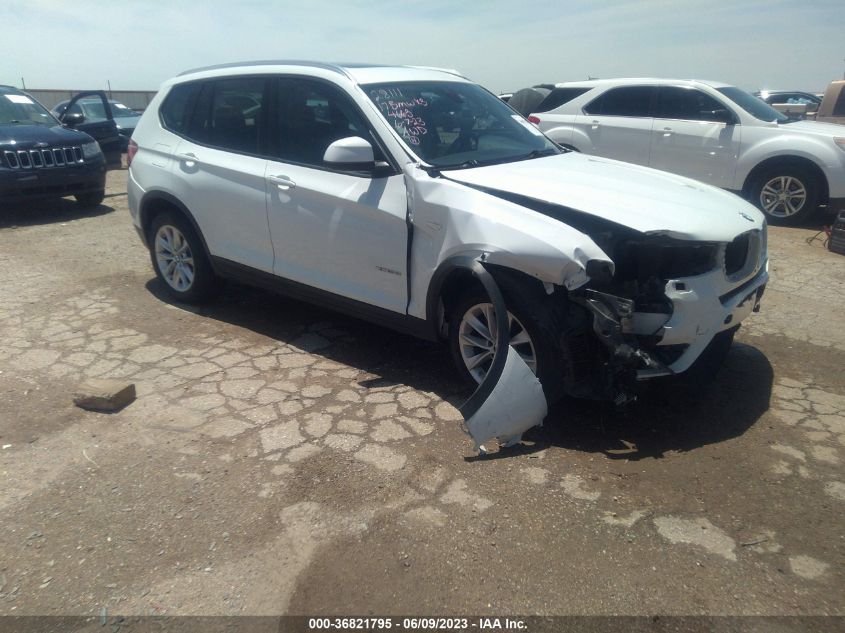 2017 BMW X3 XDRIVE28I - 5UXWX9C50H0T14663