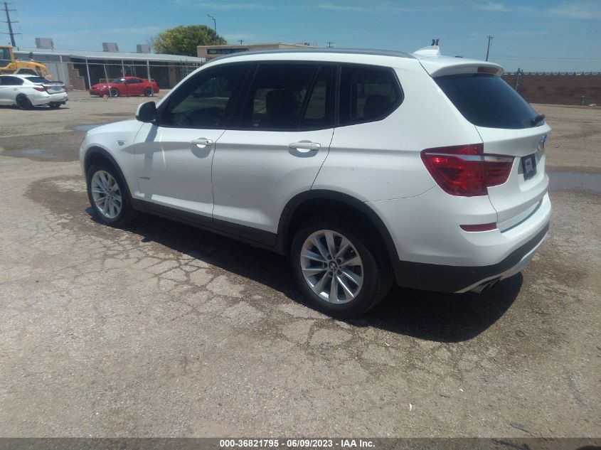 2017 BMW X3 XDRIVE28I - 5UXWX9C50H0T14663