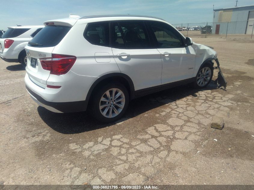 2017 BMW X3 XDRIVE28I - 5UXWX9C50H0T14663