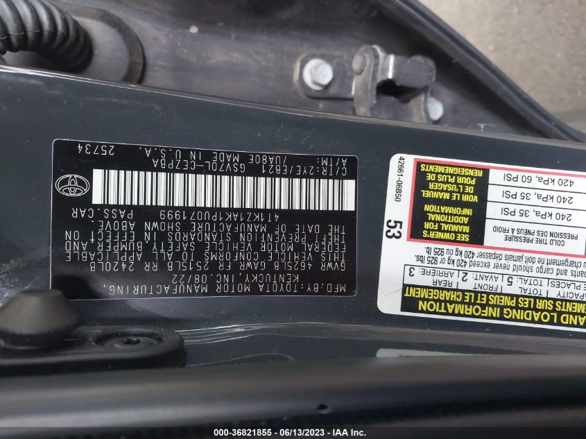 2023 TOYOTA CAMRY TRD/XSE - 4T1KZ1AK1PU071999