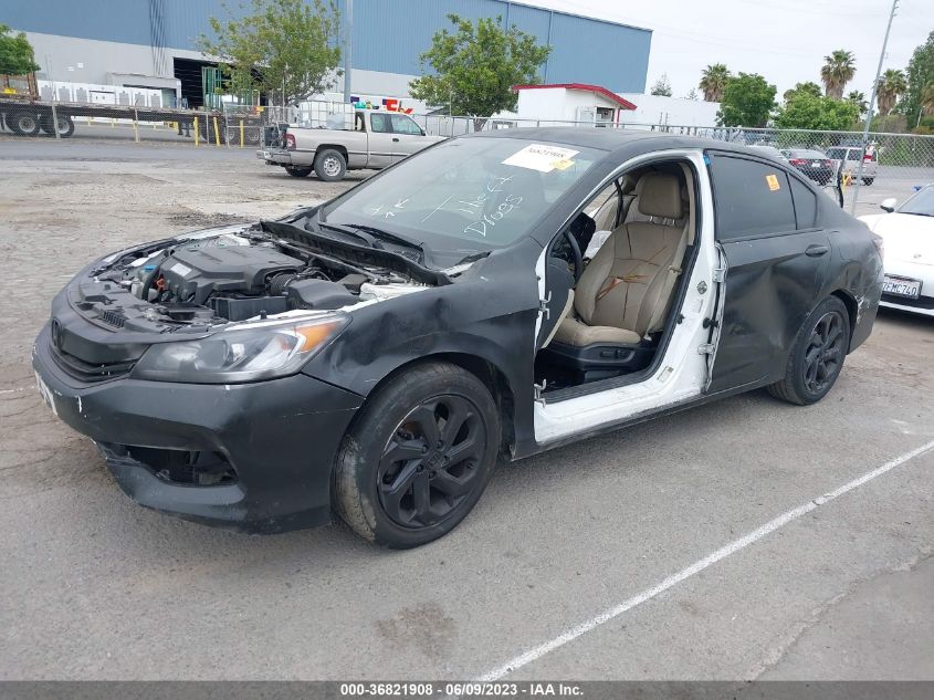2016 HONDA ACCORD SEDAN EX-L - 1HGCR3F84GA020470