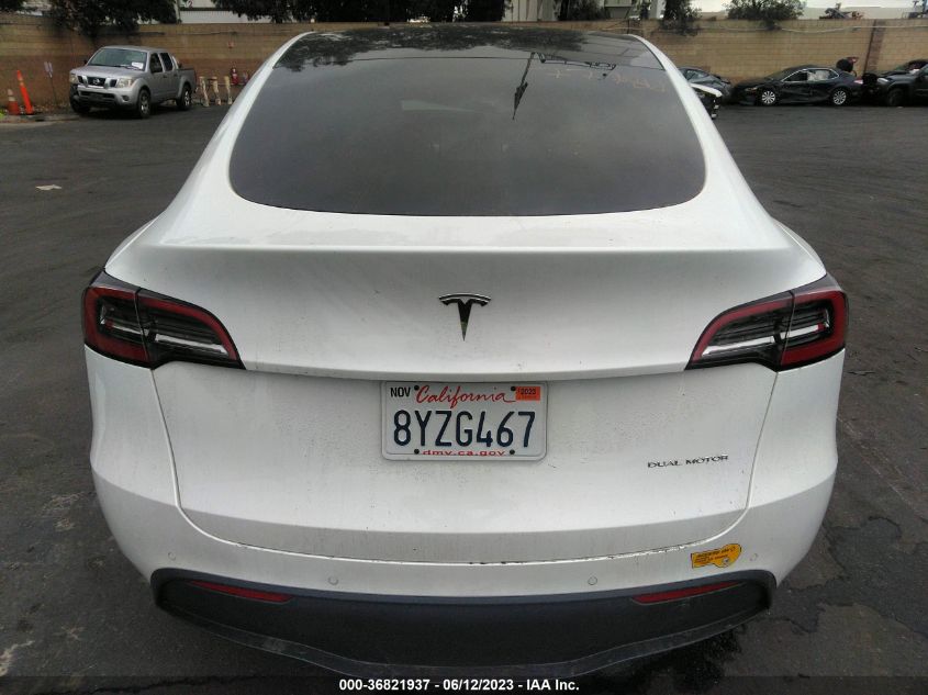 2022 TESLA MODEL Y LONG RANGE - 7SAYGDEE8NF314114