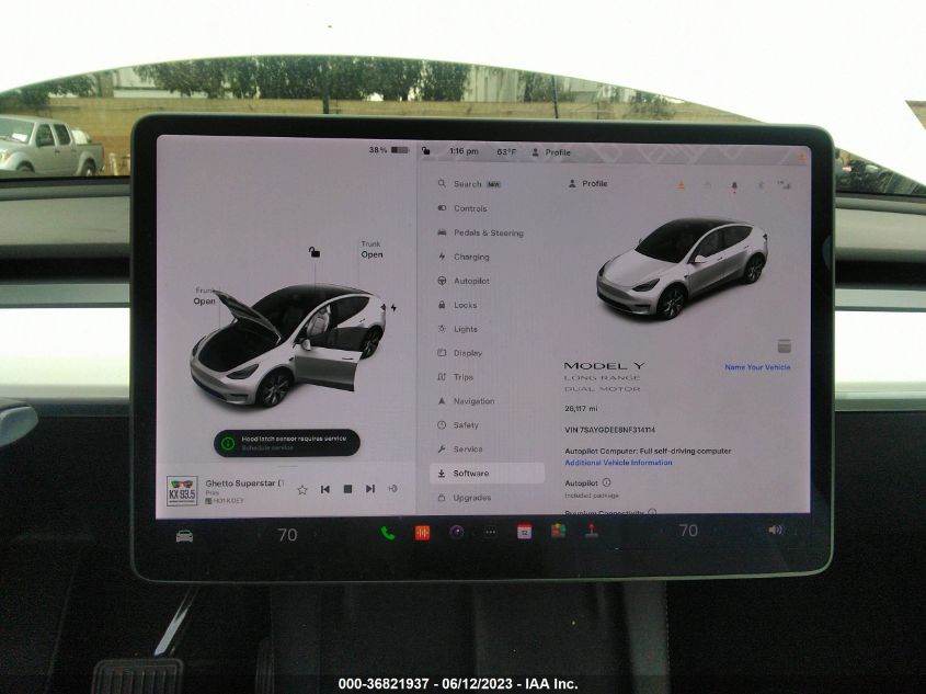 2022 TESLA MODEL Y LONG RANGE - 7SAYGDEE8NF314114