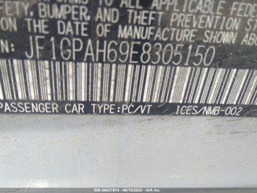 2014 SUBARU IMPREZA WAGON 2.0I LIMITED - JF1GPAH69E8305150