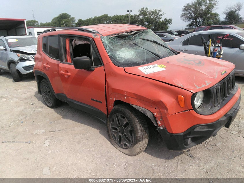 VIN ZACCJBAB1JPH87185 2018 JEEP RENEGADE SPORT