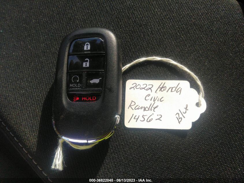 2022 HONDA CIVIC HATCHBACK SPORT - 19XFL2H8XNE021105