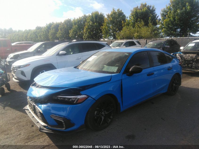 2022 HONDA CIVIC HATCHBACK SPORT - 19XFL2H8XNE021105