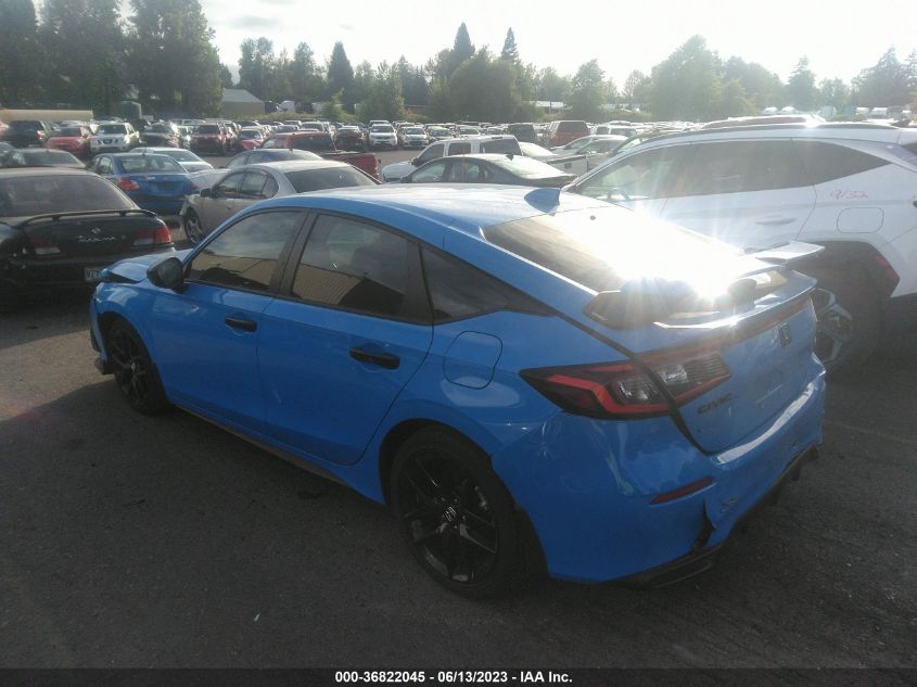2022 HONDA CIVIC HATCHBACK SPORT - 19XFL2H8XNE021105
