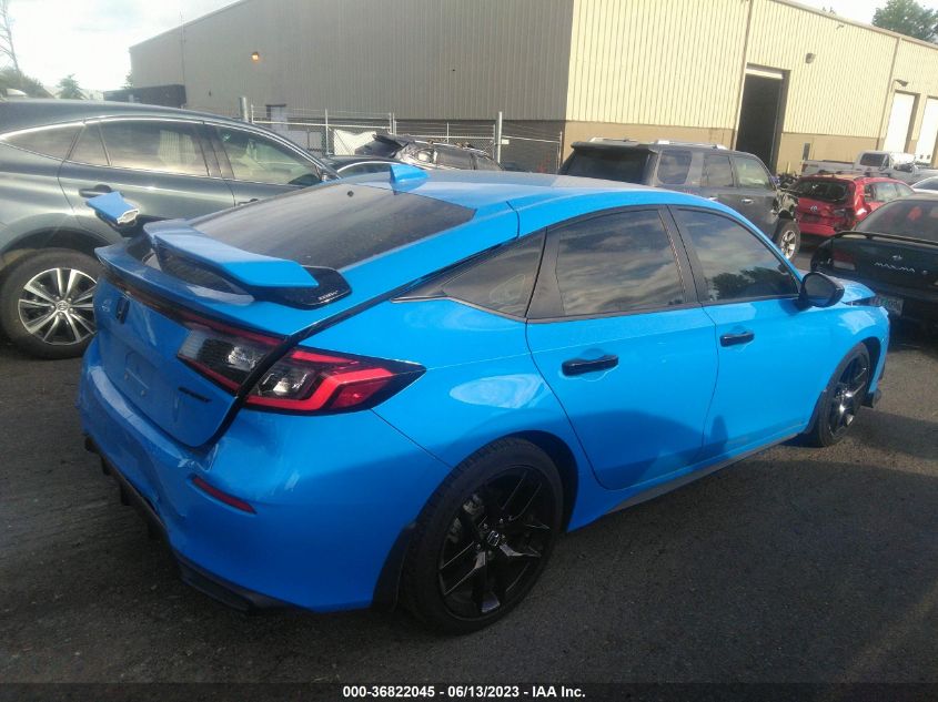2022 HONDA CIVIC HATCHBACK SPORT - 19XFL2H8XNE021105
