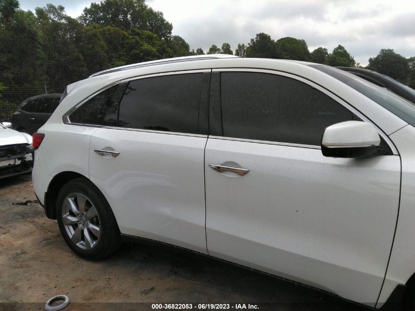 2015 ACURA MDX ADVANCE/ENTERTAINMENT PKG - 5FRYD4H80FB007192