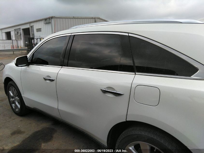 2015 ACURA MDX ADVANCE/ENTERTAINMENT PKG - 5FRYD4H80FB007192
