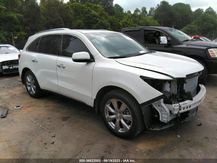 2015 ACURA MDX ADVANCE/ENTERTAINMENT PKG - 5FRYD4H80FB007192