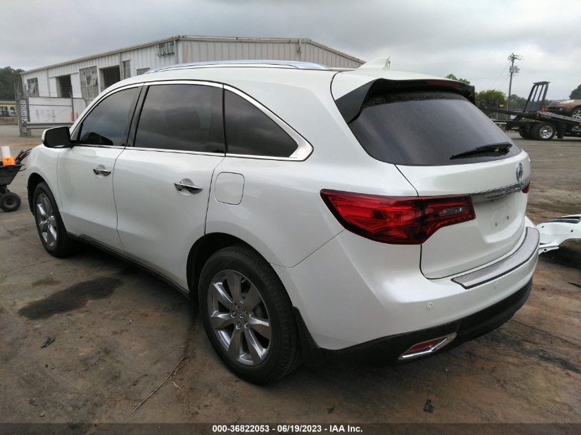 2015 ACURA MDX ADVANCE/ENTERTAINMENT PKG - 5FRYD4H80FB007192