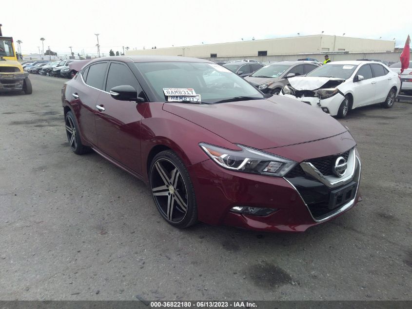 2017 NISSAN MAXIMA SR - 1N4AA6AP1HC429289