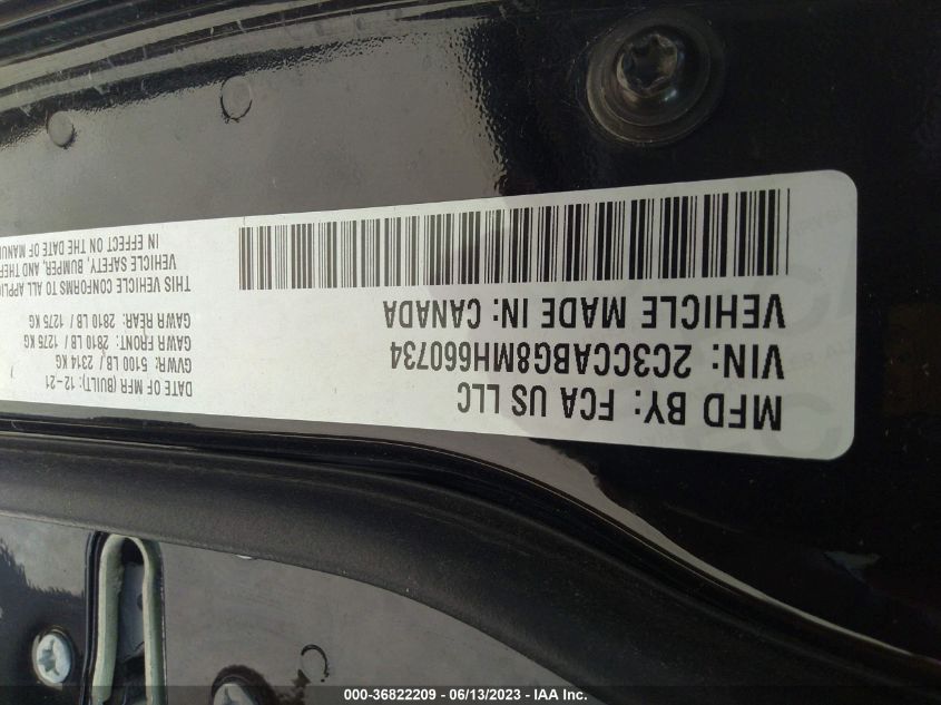 2021 CHRYSLER 300 300S - 2C3CCABG8MH660734