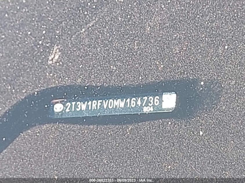 2021 TOYOTA RAV4 XLE - 2T3W1RFV0MW164736