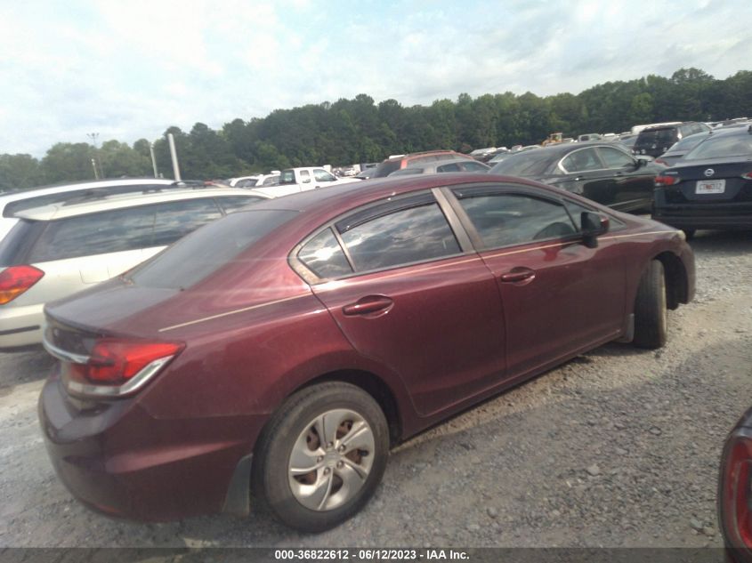 2014 HONDA CIVIC SEDAN LX - 19XFB2F59EE075622
