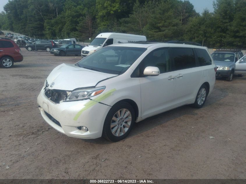 5TDDK3DC2FS100740 2015 TOYOTA SIENNA, photo no. 2