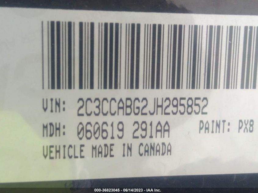 2018 CHRYSLER 300 300S - 2C3CCABG2JH295852