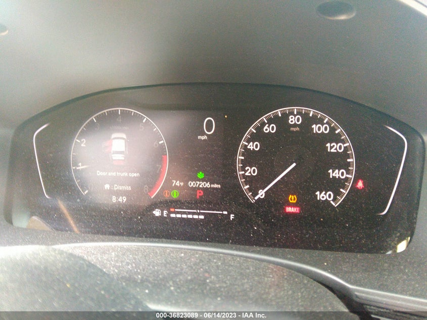 VIN 2HGFE1F70PH300117 2023 HONDA CIVIC SEDAN EX