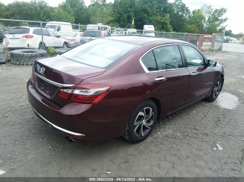 2016 HONDA ACCORD SEDAN LX - 1HGCR2F33GA155471