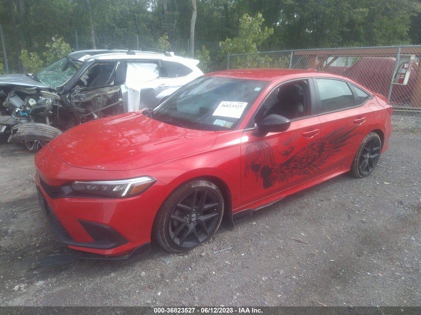 VIN 2HGFE2F5XNH599066 2022 HONDA CIVIC SEDAN SPORT