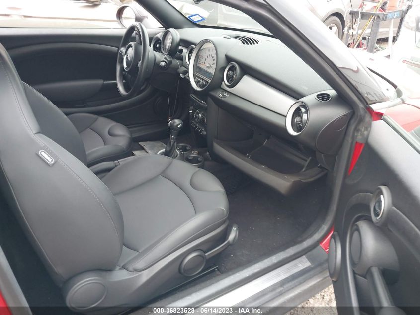 2013 MINI COOPER COUPE WMWSX1C58DT507280
