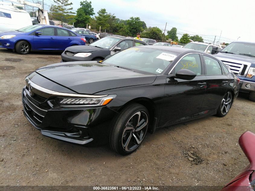 2022 HONDA ACCORD SEDAN SPORT - 1HGCV1F37NA087856