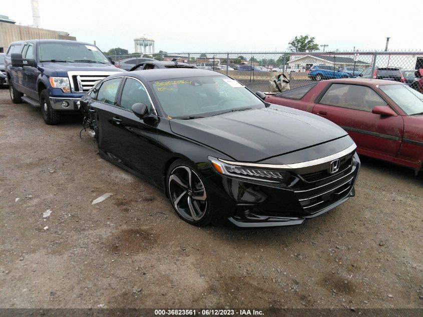 2022 HONDA ACCORD SEDAN SPORT - 1HGCV1F37NA087856