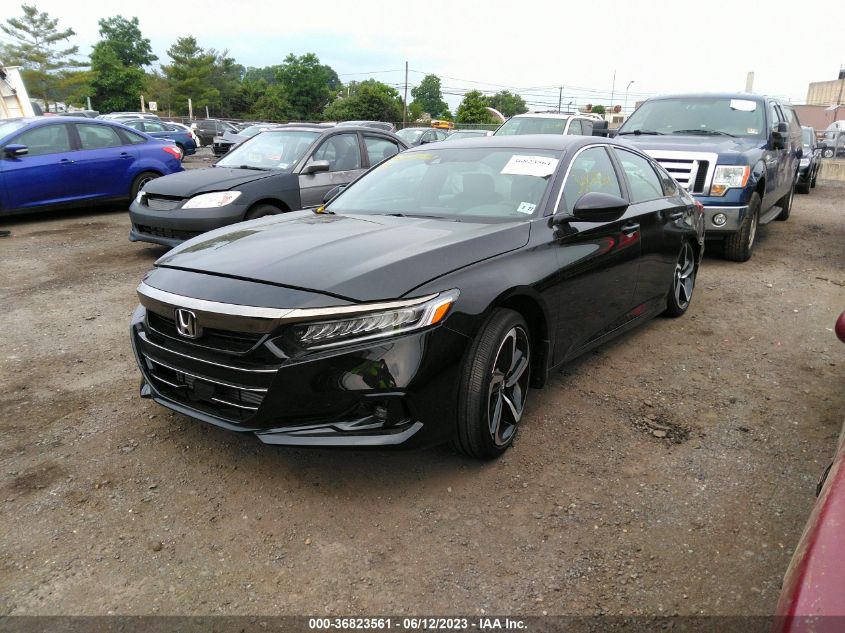 2022 HONDA ACCORD SEDAN SPORT - 1HGCV1F37NA087856