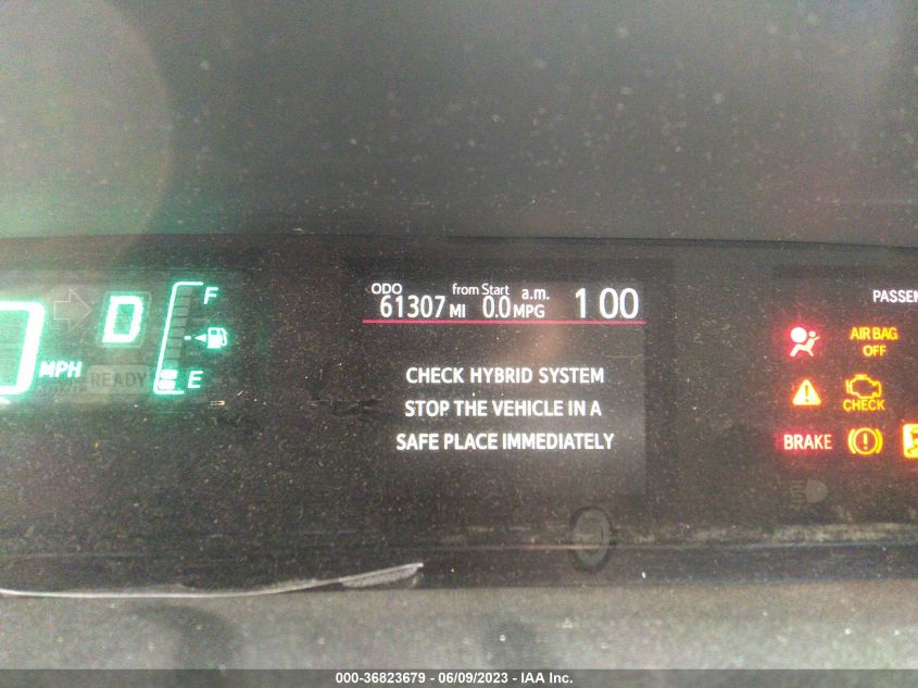 2013 TOYOTA PRIUS C ONE/TWO/THREE/FOUR - JTDKDTB37D1556683