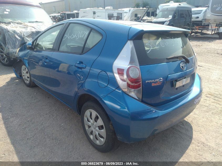 2013 TOYOTA PRIUS C ONE/TWO/THREE/FOUR - JTDKDTB37D1556683
