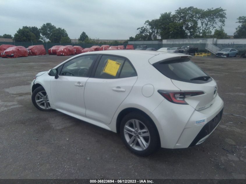 2019 TOYOTA COROLLA HATCHBACK SE/XSE JTNK4RBE8K3037465
