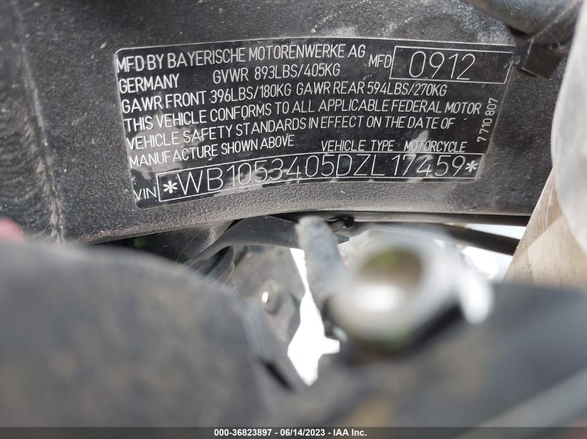 2013 BMW S 1000 RR - WB1053405DZL17459