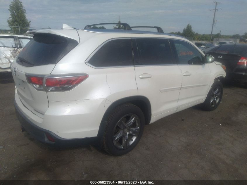 2014 TOYOTA HIGHLANDER LIMITED/LTD PLATNUM - 5TDDKRFH0ES026230