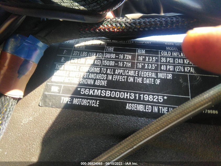 2017 INDIAN MOTORCYCLE CO. SCOUT 56KMSB000H3119825