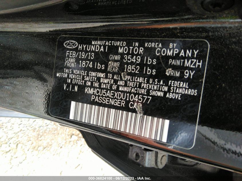 2013 HYUNDAI ACCENT SE - KMHCU5AEXDU104577