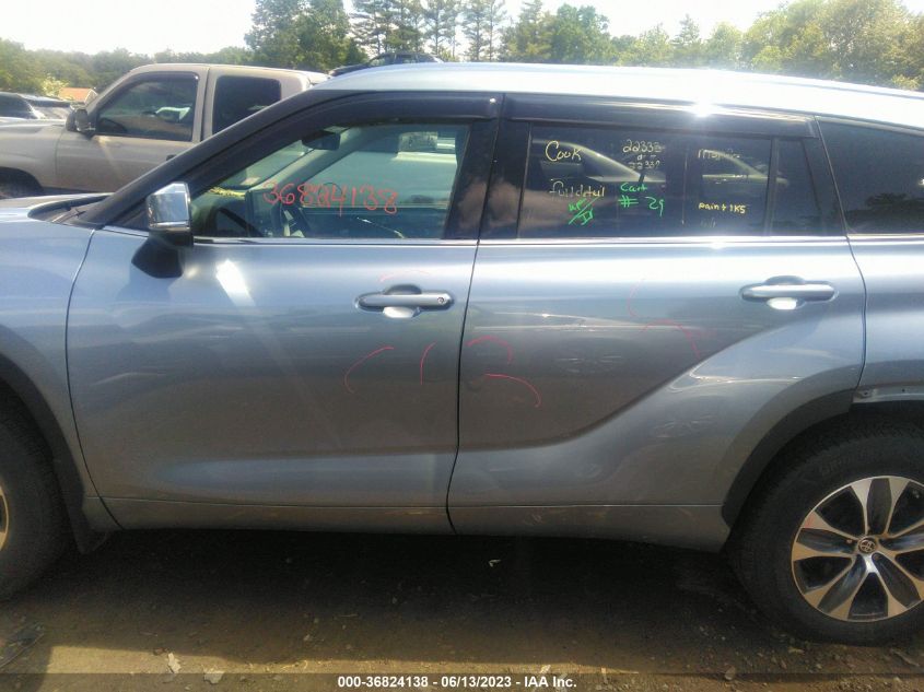 2021 TOYOTA HIGHLANDER XLE - 5TDHZRBH2MS078542